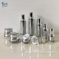 Silver Acrylic Bottles and Jars with Decoration